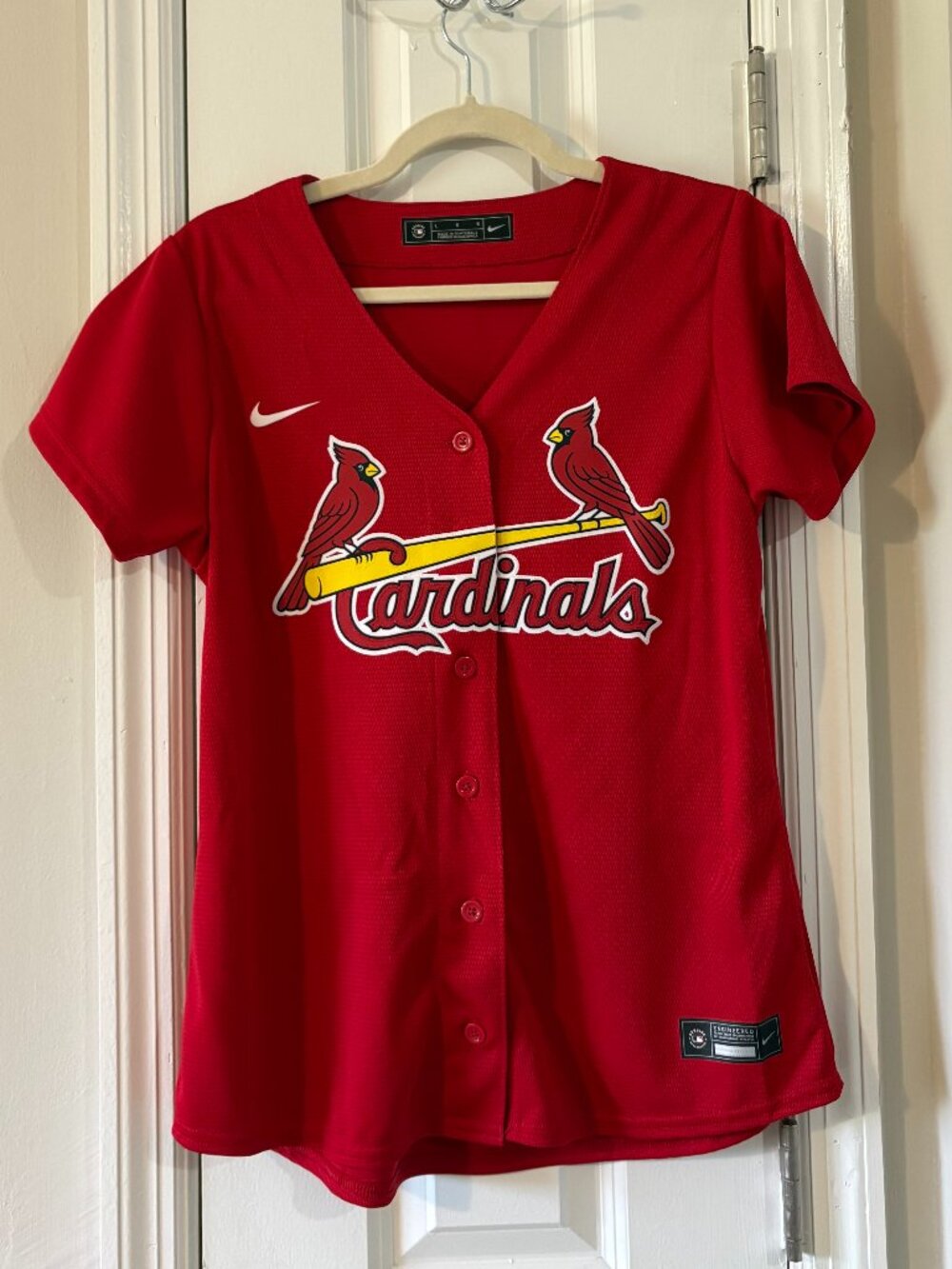 Women’s St. Louis Cardinals Nike Red Alternate Replica Jersey – Size Large